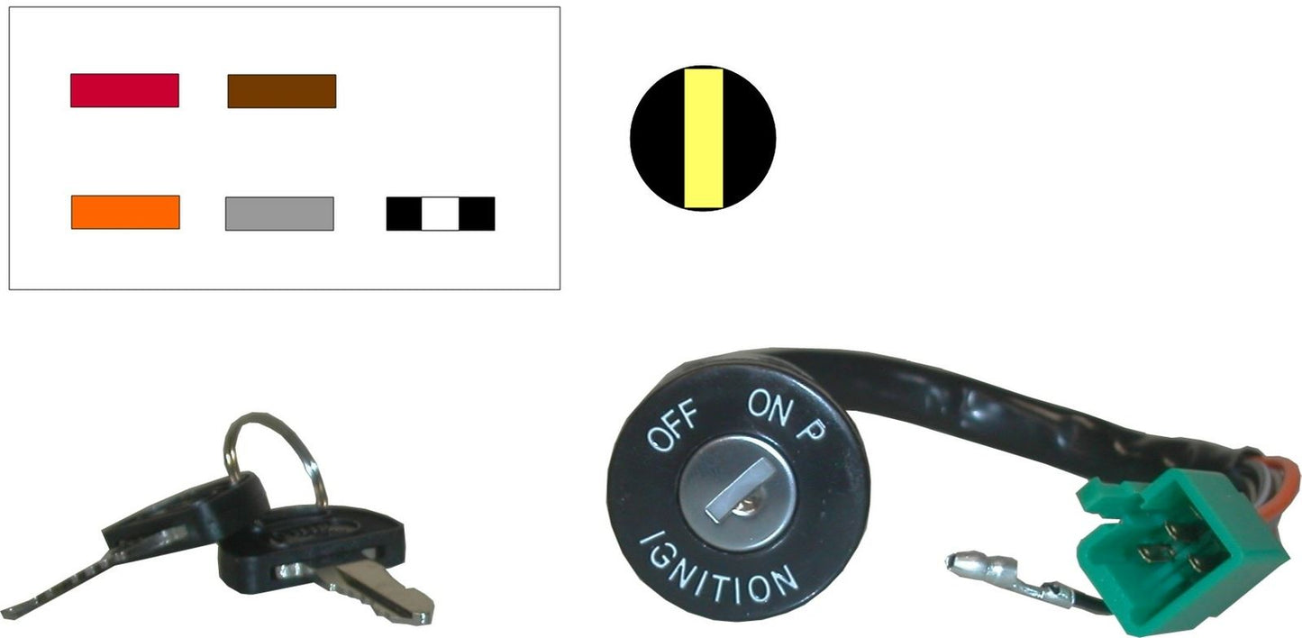 Ignition Switch Suzuki TS125R 89-94 (6 Wires)