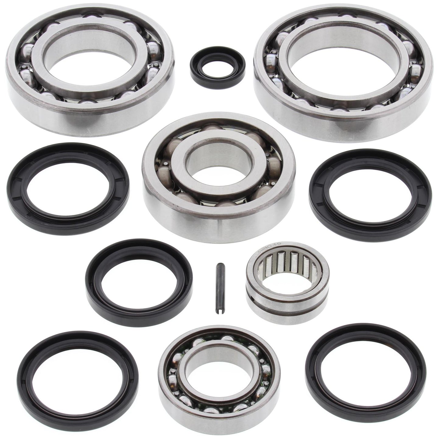 Differential Bearing and Seal Kit Rear Kawasaki KFX 700 V-Force 04-09, KVF360A Prairie 4x4 03-13, KVF360B Prairie 03-11, KVF360C Prairie 4x4 03-13, KVF650 Brute Force 05-13, KVF650 Prairie 02-03, KVF700 Prairie 04-06, Suzuki LTV-700F Twin Peaks 0