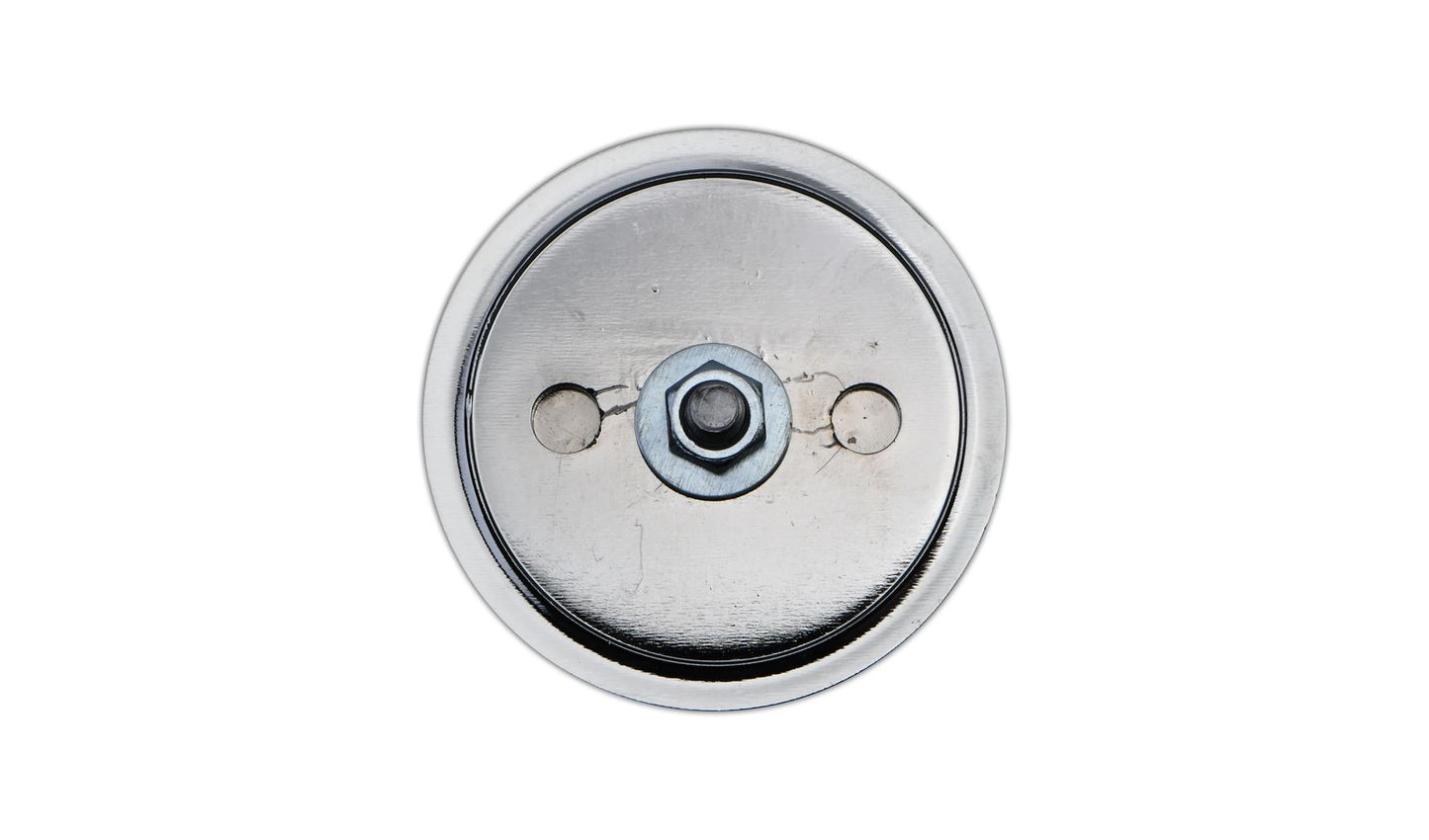 Reflector Orange Round Bolt-on Chrome Rim OD 60mm 6mm Bolt