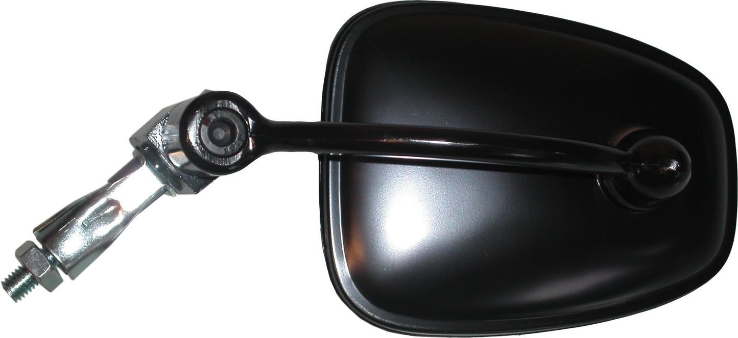 Mirror Black Rectangle Left or Right Bar End Type