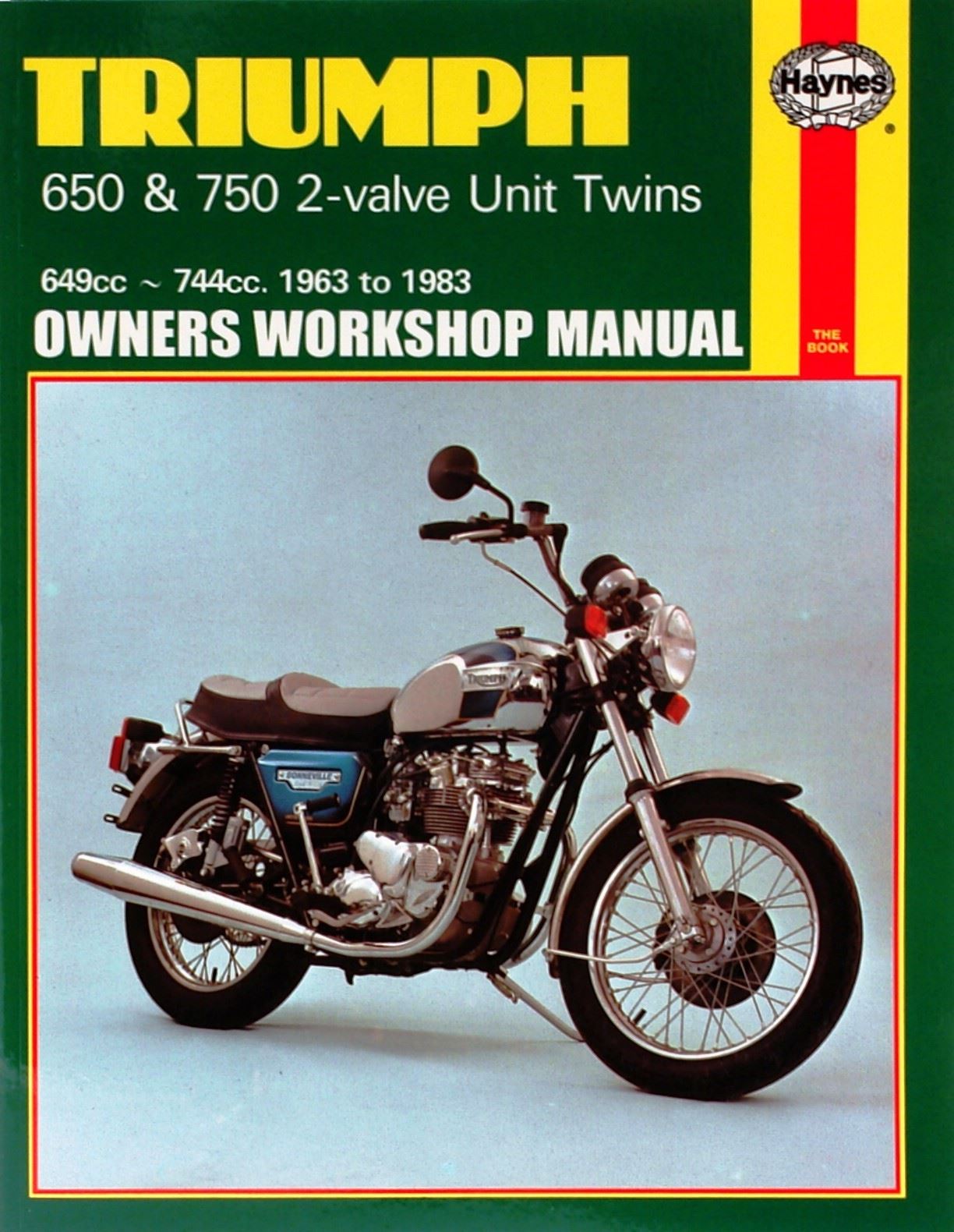 Haynes Manual Triumph 650 & 750 2-Valve Unit Twins 63-83
