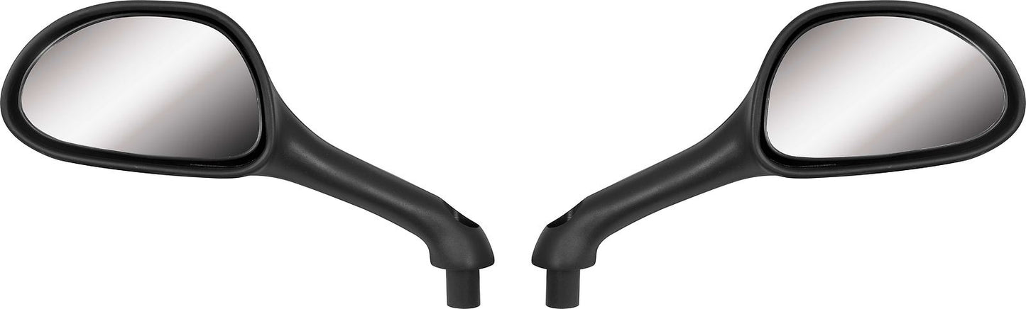 Mirrors Fairing Black Rectangle 8mm Bolt Gilera Runner