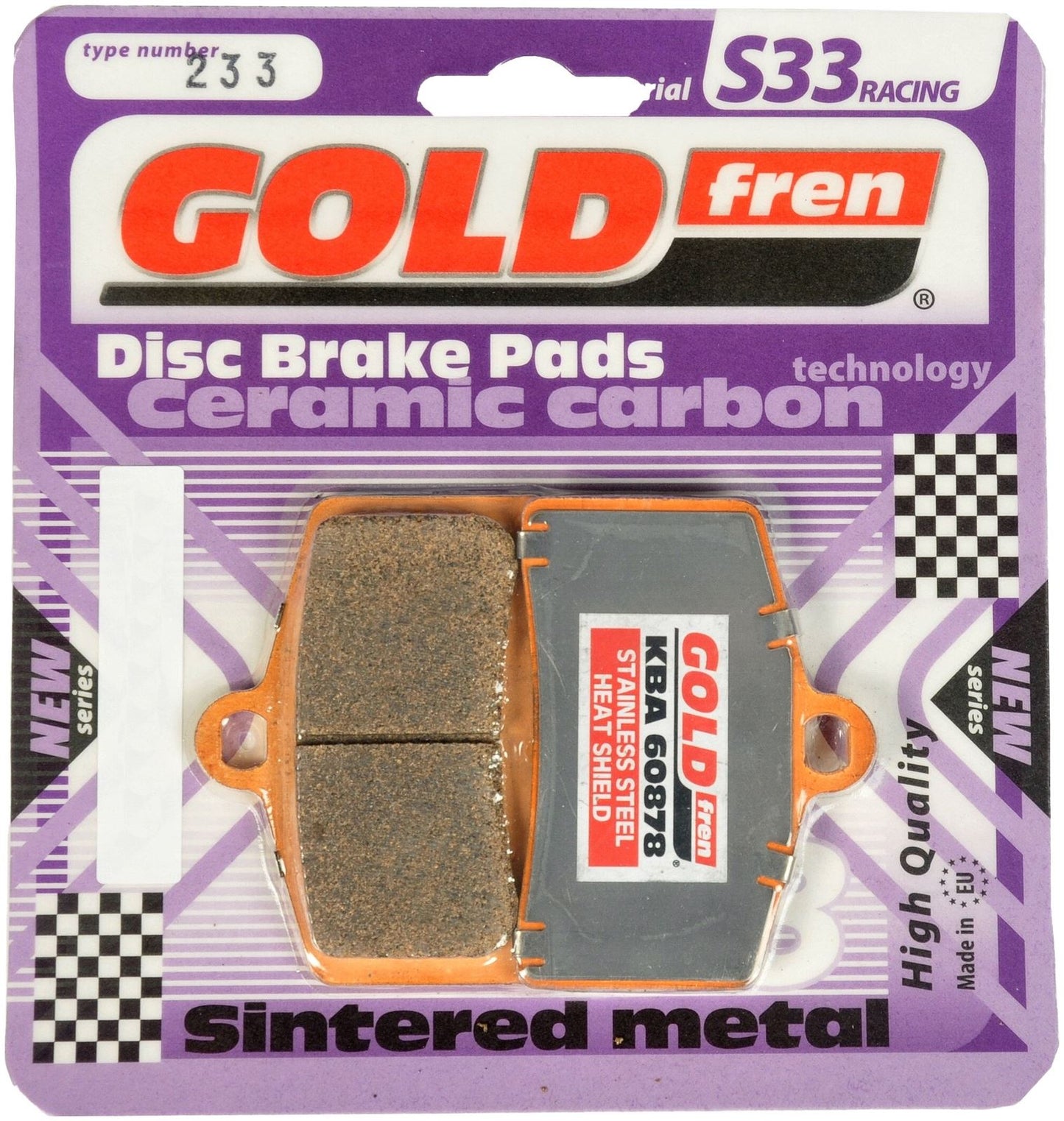 Goldfren Brake Pads S33-233 FA399, SBS821, FDB2201