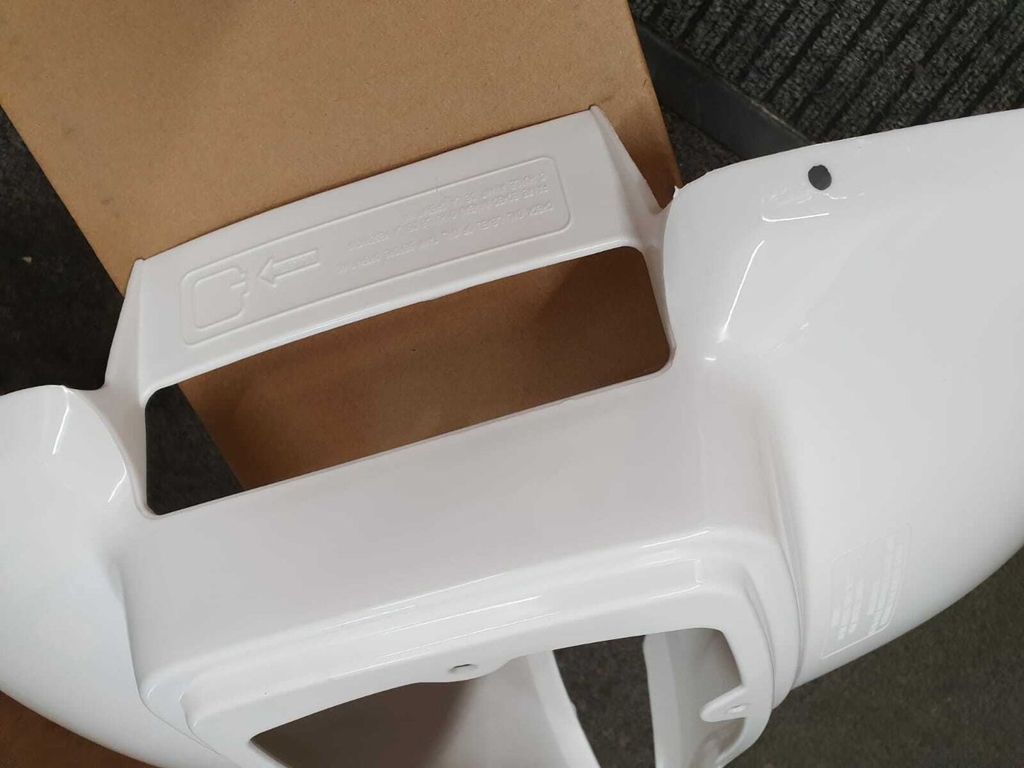 Plastics Set & Seat For Suzuki LT50 White Front, Rear Fender, Blue Nose Cone