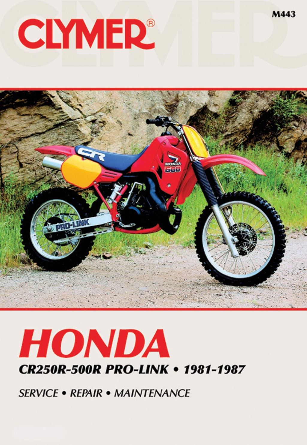 Clymer Repair Manual For Honda CR 500 RF 1985