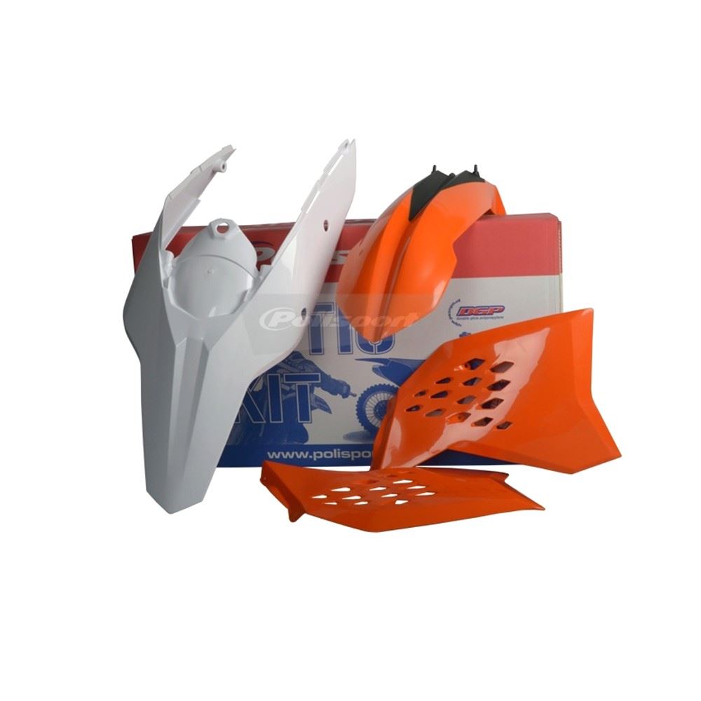 POLISPORT PLASTIC KIT + MASK KTM EXC 2008-2011, OEM 11