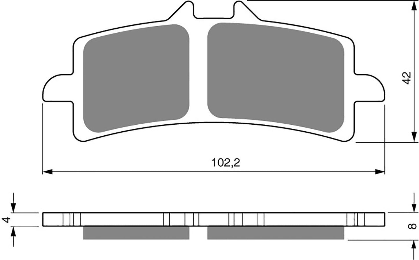 Goldfren Brake Pads S33-258, FA447, VD9031, SBS841, DP978