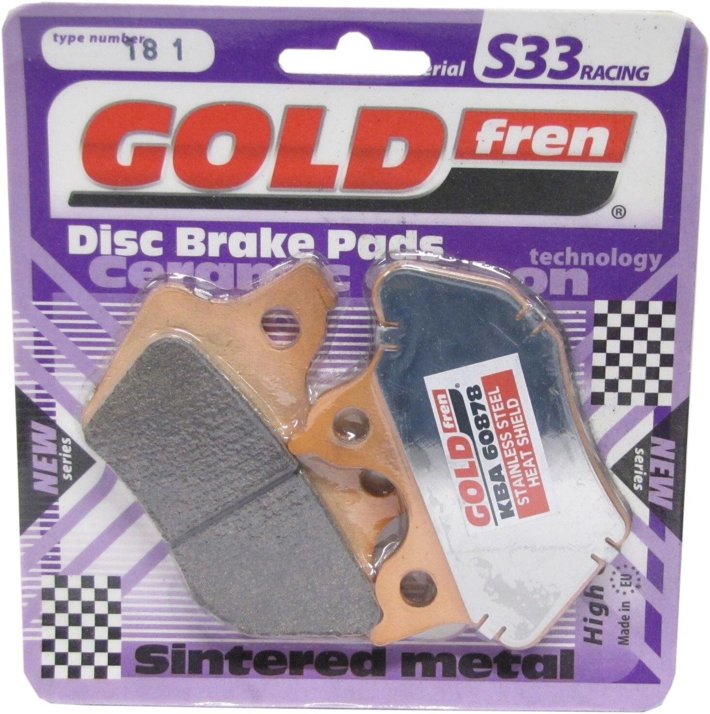 Goldfren Brake Pads S33-181, FA299, SBS750, FDB2097, VD71