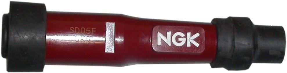 NGK Spark Plug Cap SD05F-R Red (8238) For Threaded Terminal Plugs