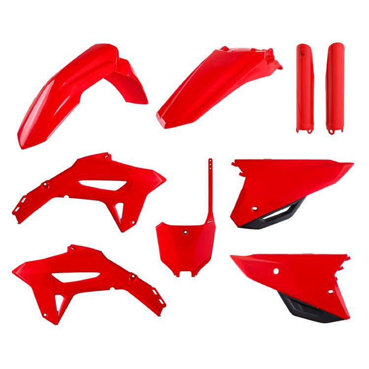 POLISPORT PLASTIC KIT+FORK GUARDS HONDA CRF250R 22-24, CRF450R 21-24, OEM STYLE