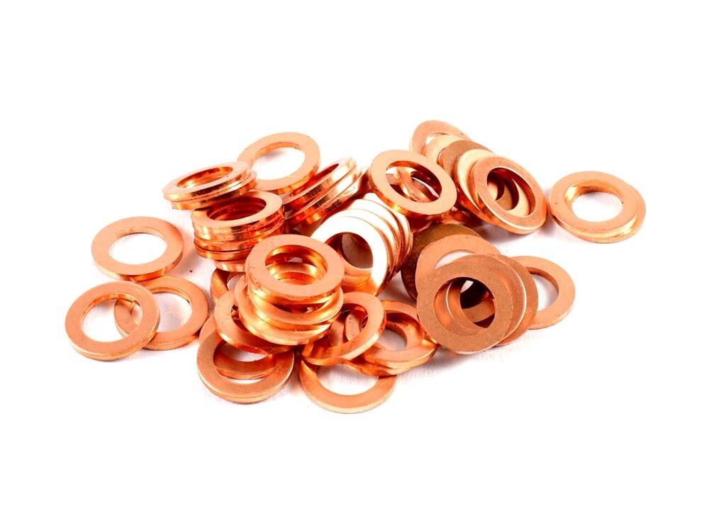 Washers Copper 10mm x 16mm x 1.50mm Per 50