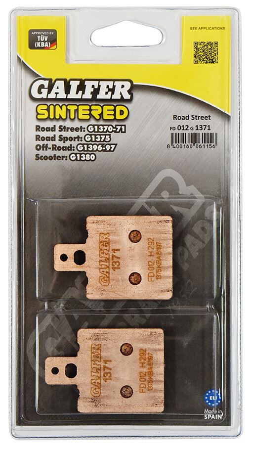 Galfer Brake Pad FD012,AD038,VD911,VD948,FA47,FDB207/R,FDB705,SBS519