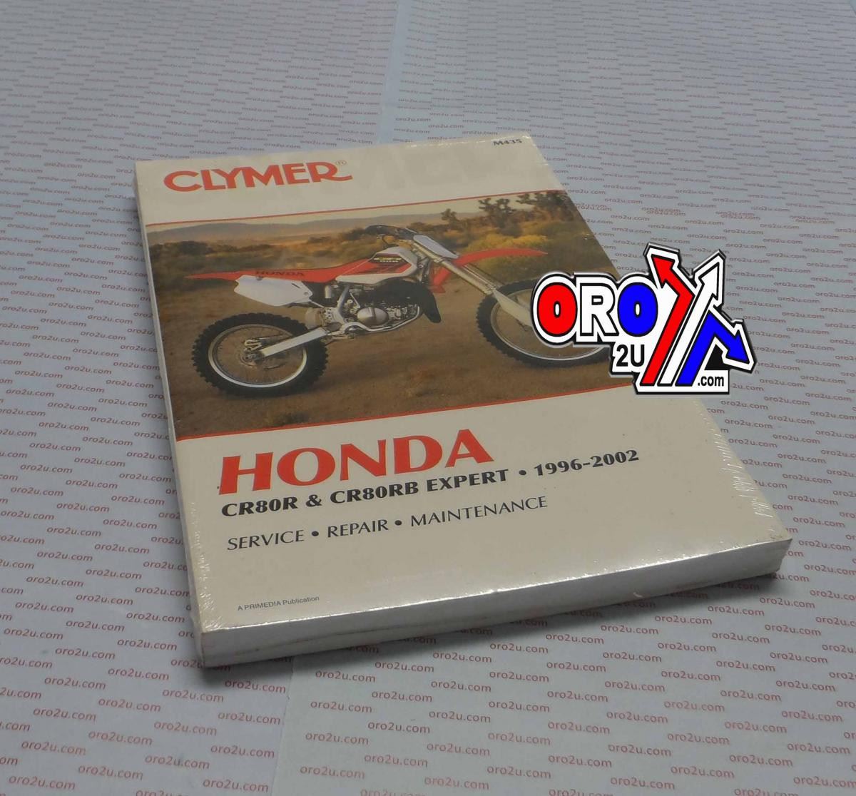 Clymer Manual For Honda CR80R & CR80RB Expert 96-02