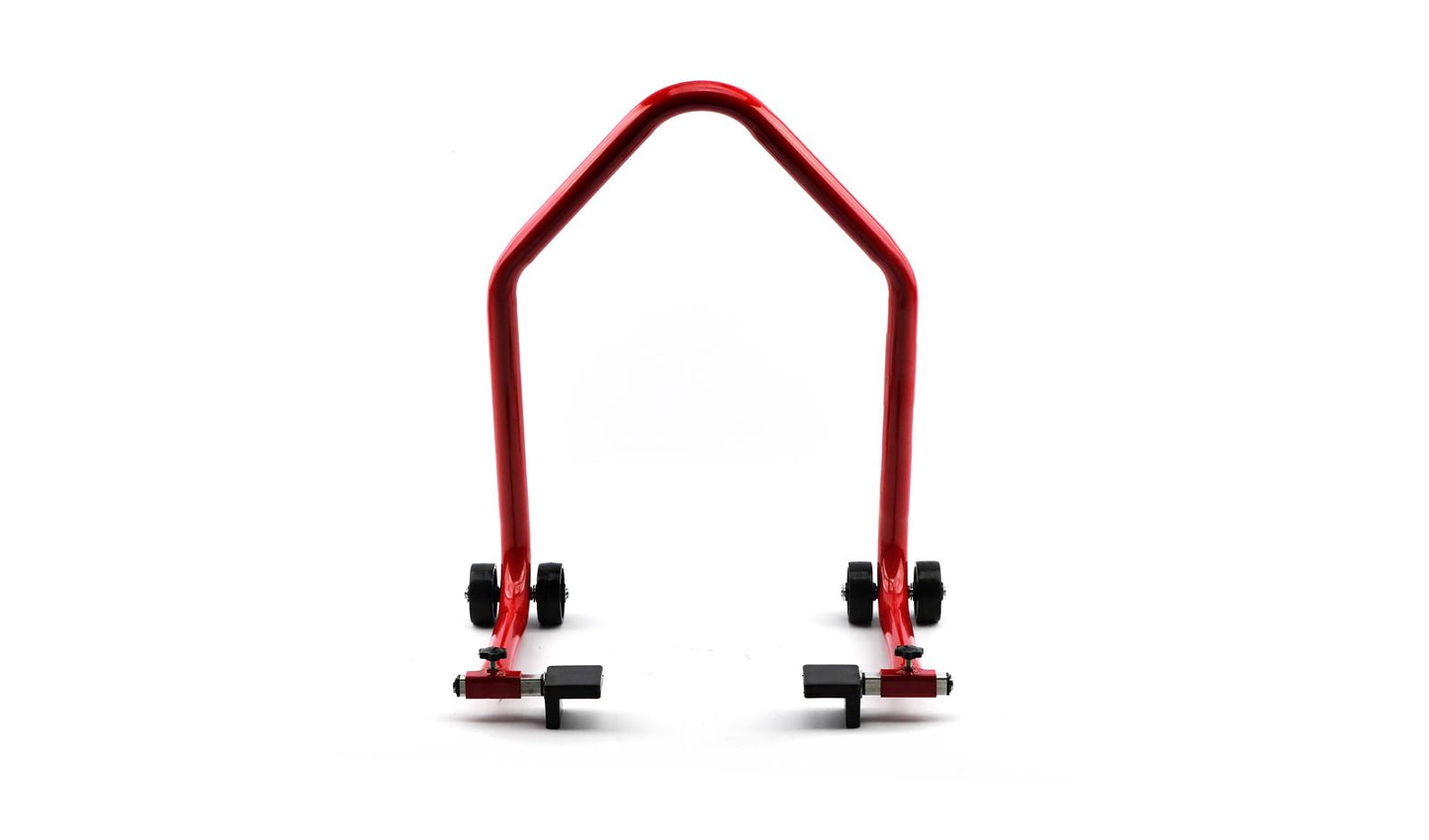 Motorcycle Rear Paddock Stand Lifts Up Swinging Arm