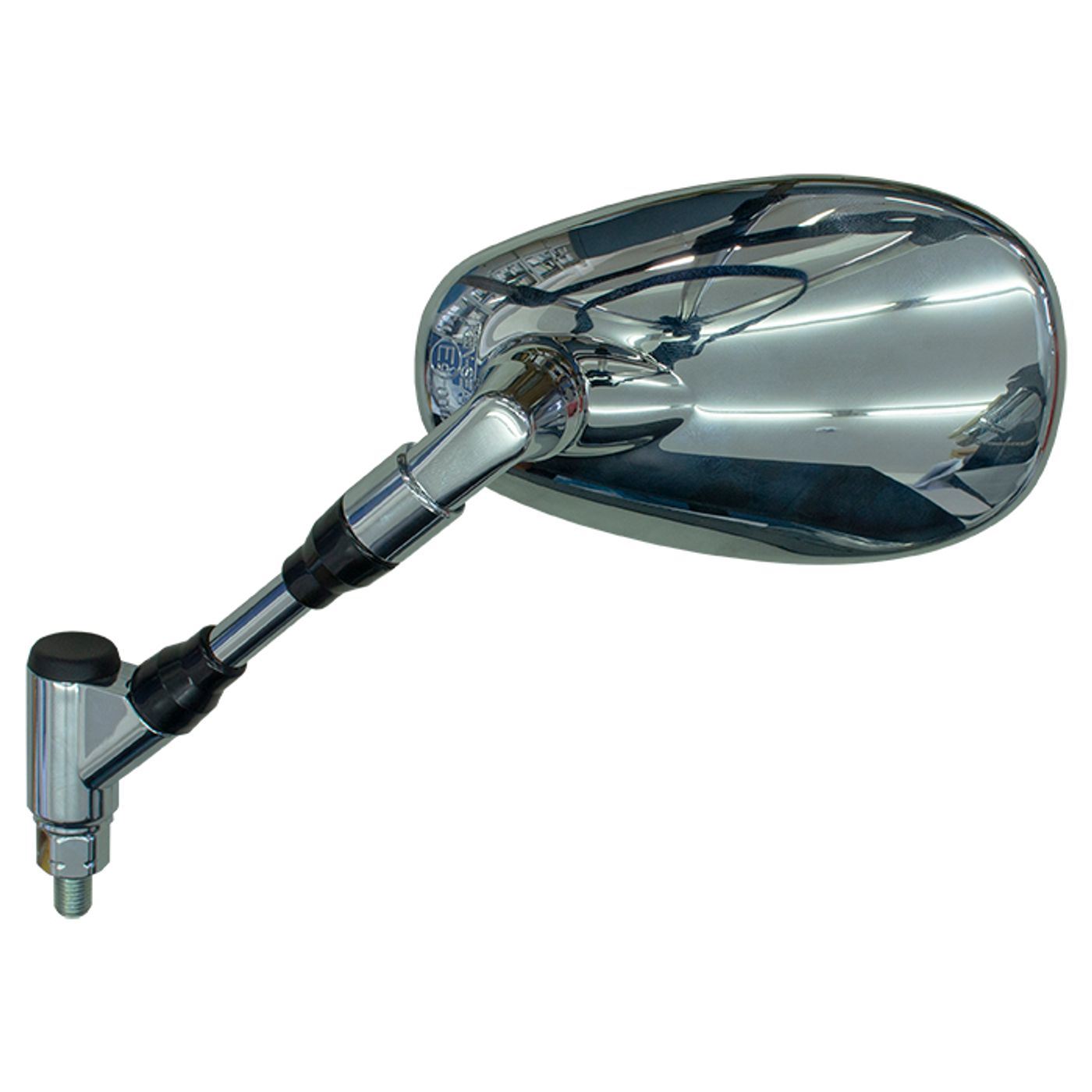 Mirror Left 10mm Chrome Yamaha VMX1700 V-Max 16-20, XSR700 (MTM690) 2021, XSR700 20-21, XSR900 16-20 (E-Marked) OE Refs: 2S3-26280-00