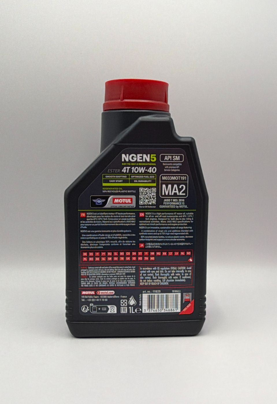 Motul NGEN 5 10w40 4T Next Generation Sustainable Ester Base Synthetic Blend (Upto 75% High Grade Regenerated Oils) API SP, JASO MA2 (2023) (12)