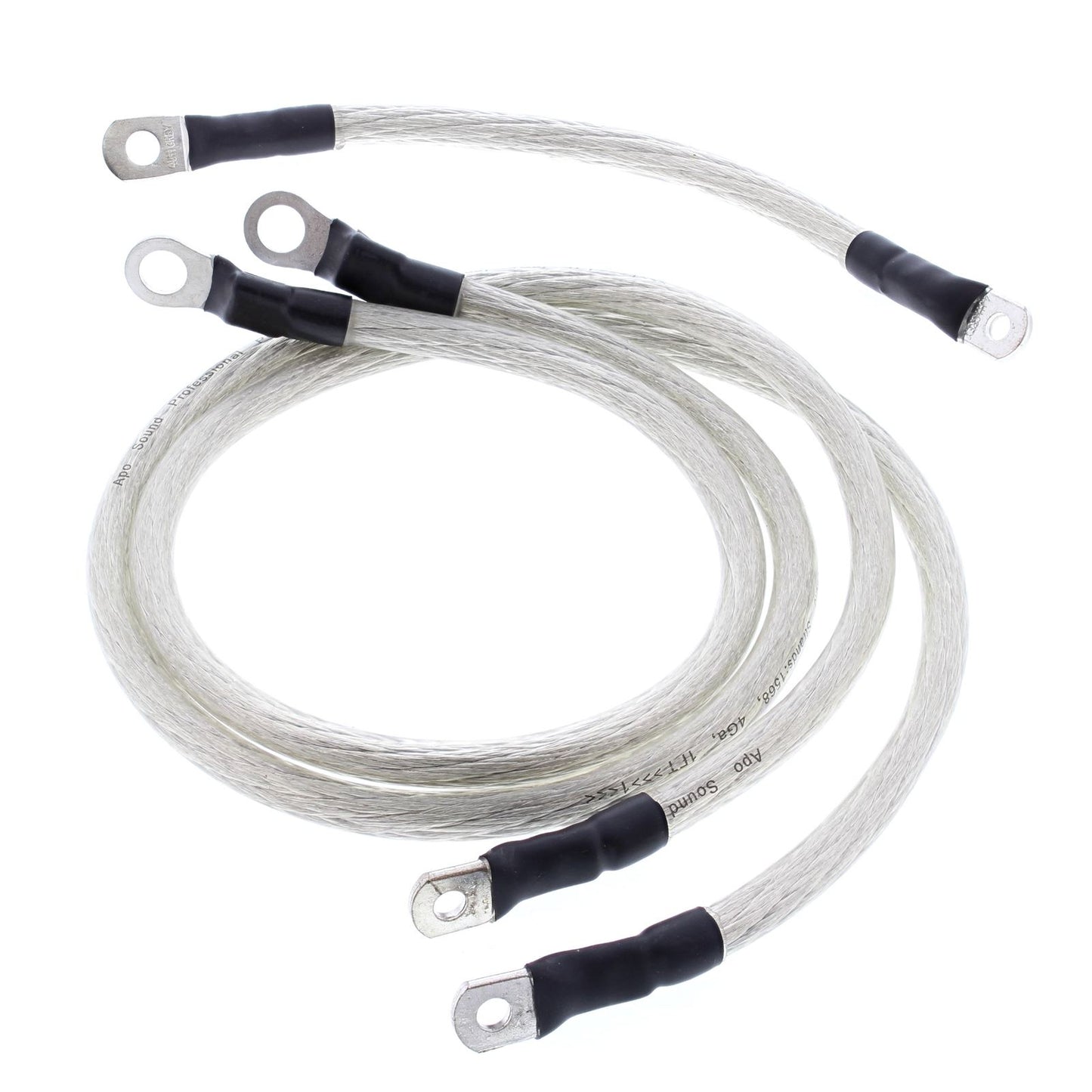Battery Cable Kit Clear Harley FLH Electra Glide 80-81, FLHT Electra Glide 82-88, FLHTC Chrome 1985, FLHTC Electra Glide Classic 82-88, FLHTC Special 86-88, FLT Tour Glide 80-83, FLTC Liberty 86-88, FLTC Tour Glide Classic 80-88