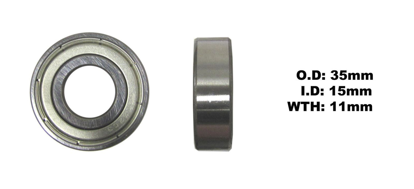 Bearing 6202Z(I.D 15mm x O.D 35mm x W 11mm)