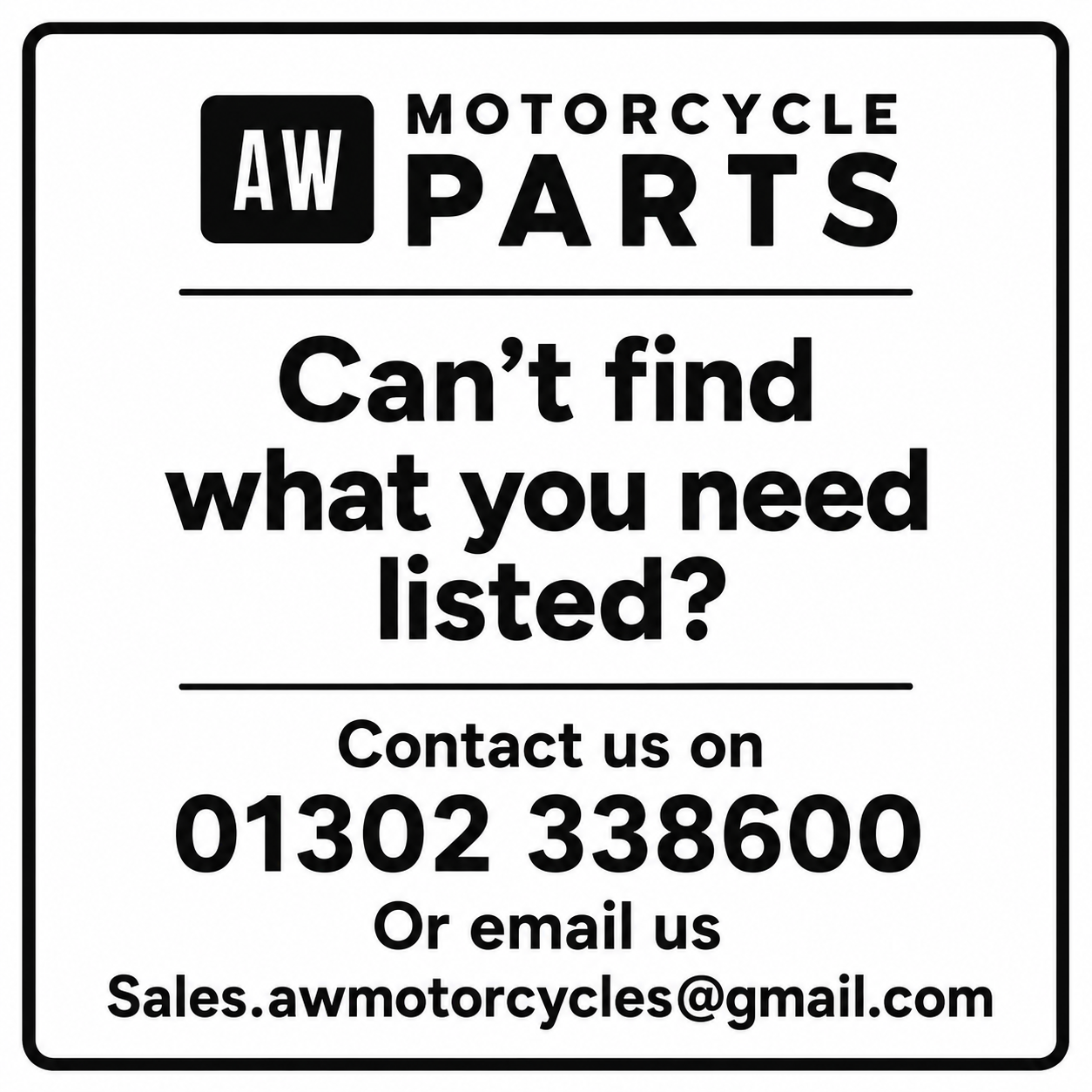 - Contact Us - 01302 338600