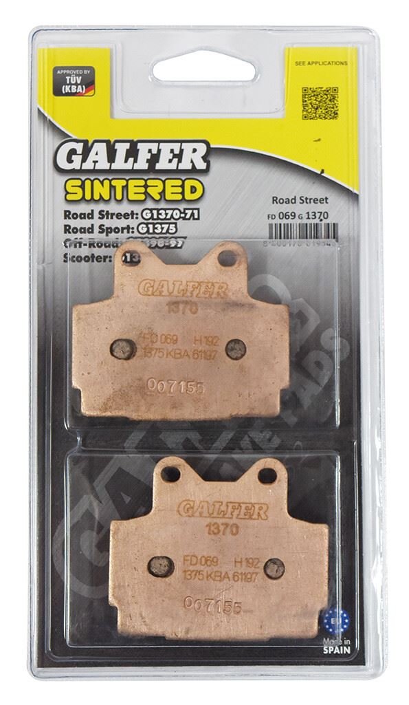 Galfer Brake Pad FD069,AD067,VD240,FA104,FDB386/R,SBS570