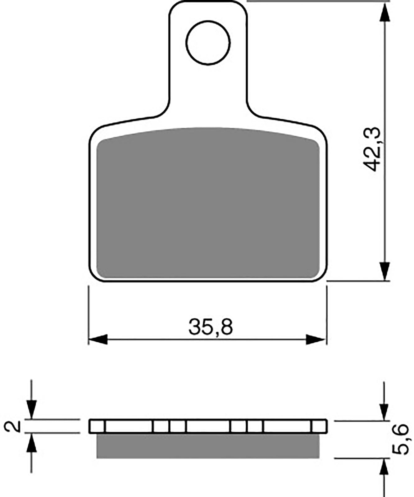Goldfren Brake Pads AD282, FA495 as fitted to Beta Evos 09-12