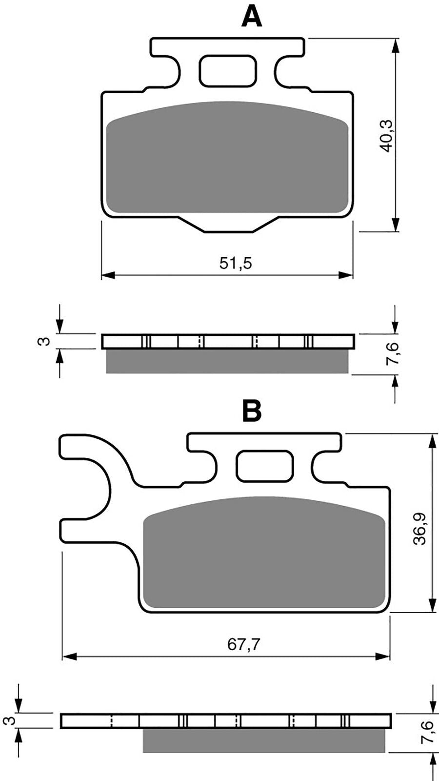 Goldfren Brake Pads K1-167
