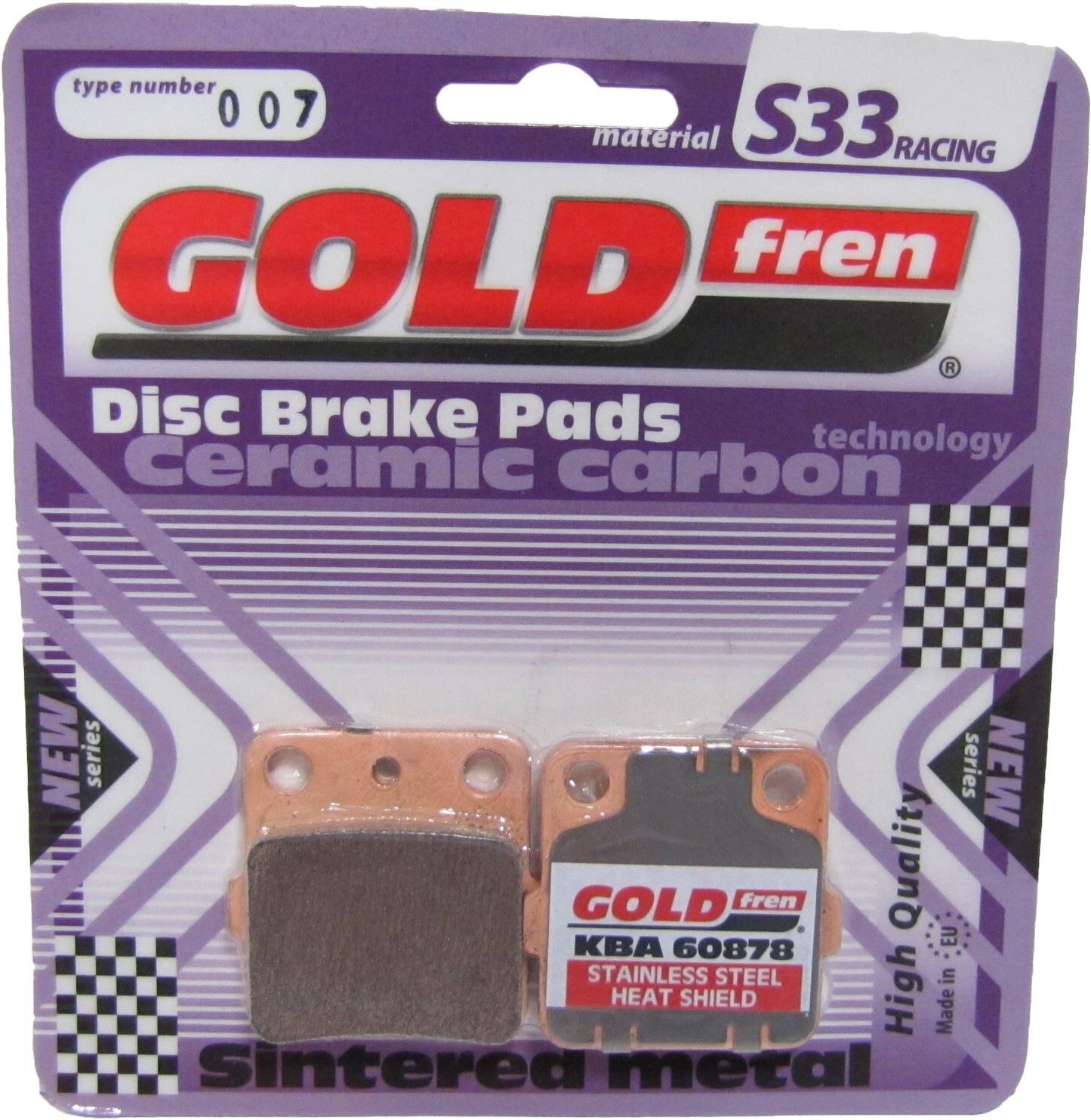 Goldfren Brake Pads S33-007, VD127/2, FA84, SBS652, SBS592