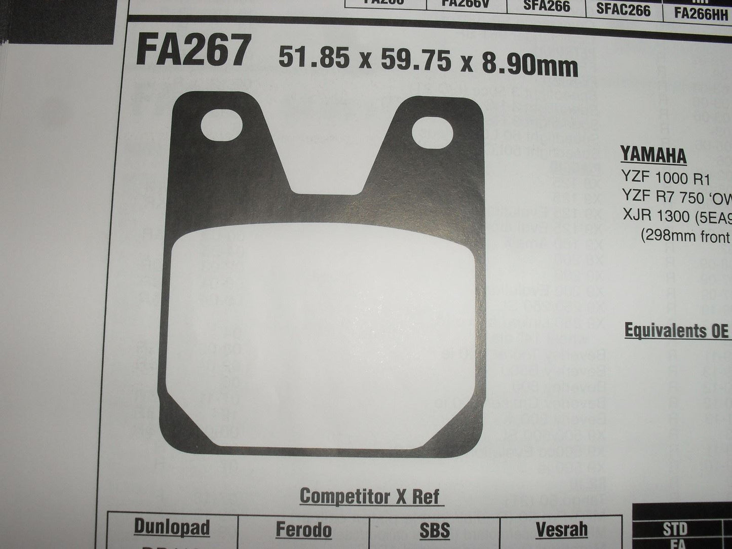 EBC FA 267 Motorcycle Brake Pads Limited Stock!!