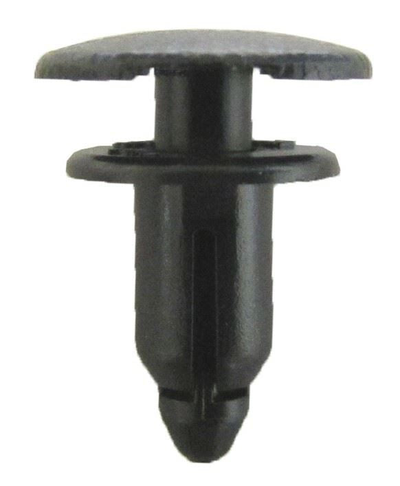 Fairing Clips 6mm x 12mm Black Plastic Button Type Tapered (RVT-PP01)
