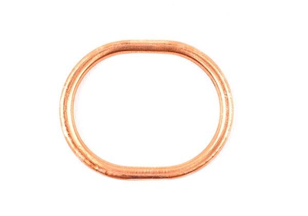 Exhaust Gaskets Oval Kawasaki KLR600 Copper OD 61mm/50mm ID 51mm/40mm Depth 3mm