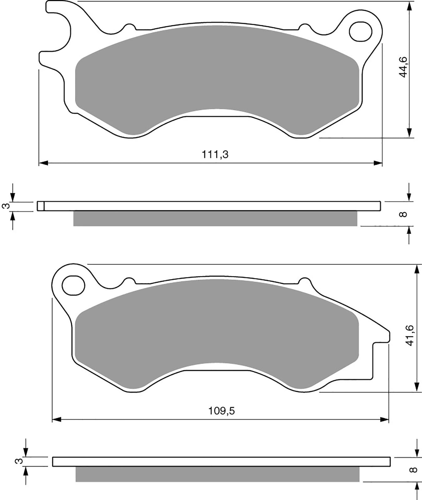 Goldfren Brake Pads AD299, FA603, VD180, SBS205