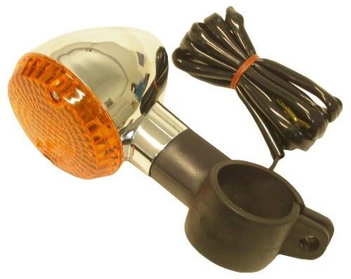Indicator Kawasaki EN500 96-09 VN800,900,1500 Front Right Clamp On 35mm (Amber)