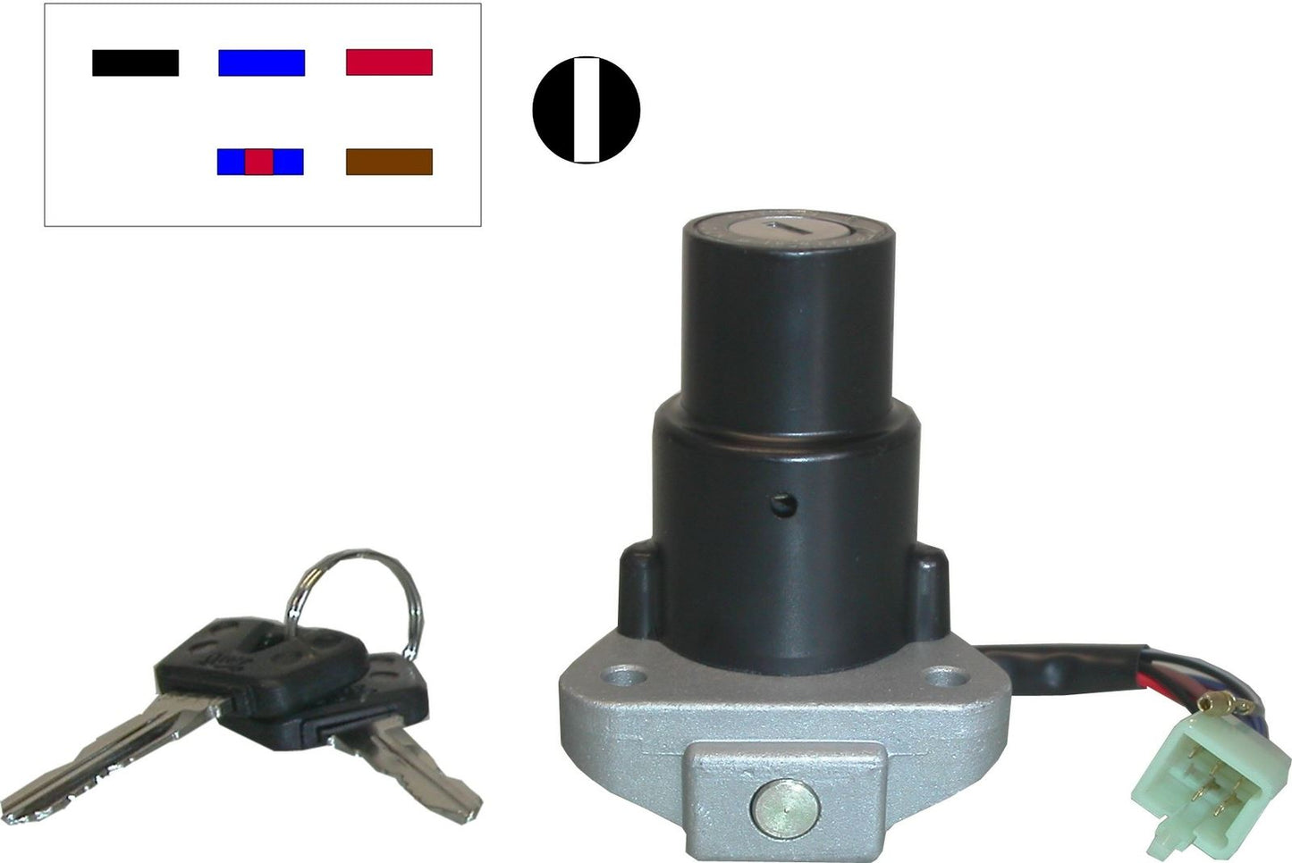 Ignition Switch Yamaha TZR125, DT125R 89-97 (6 Wires)