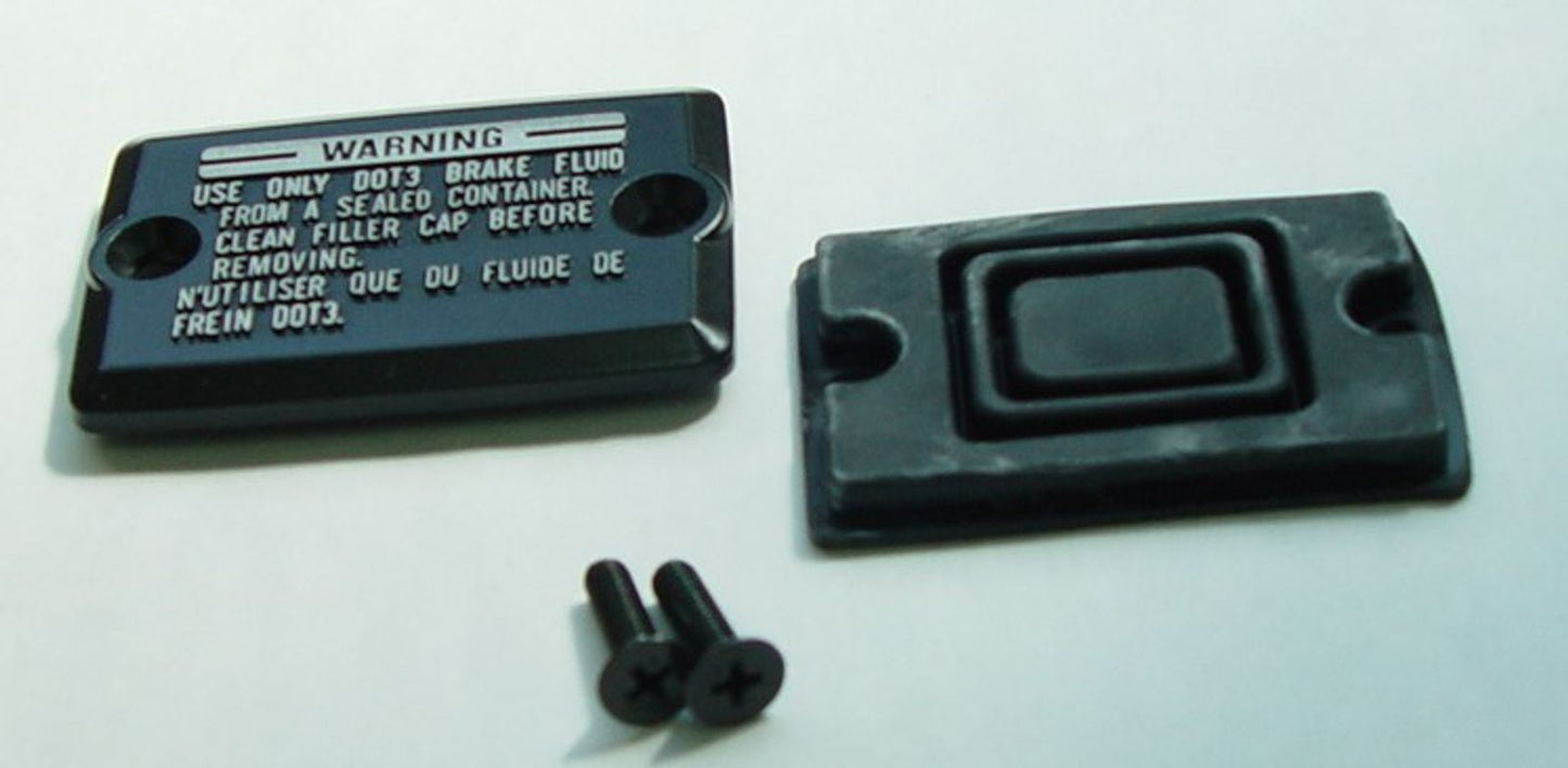TourMax Master Cylinder Cap Kawasaki EX500A1-7 87-93, ZR550B Zephyr 90, ZX-6R 90, ZX600A1-3 85-87, ZX600C1-4 88-91, ZR750C1-3 91-93 OE Refs: 43026-1055, 43028-1058, 92001-1727