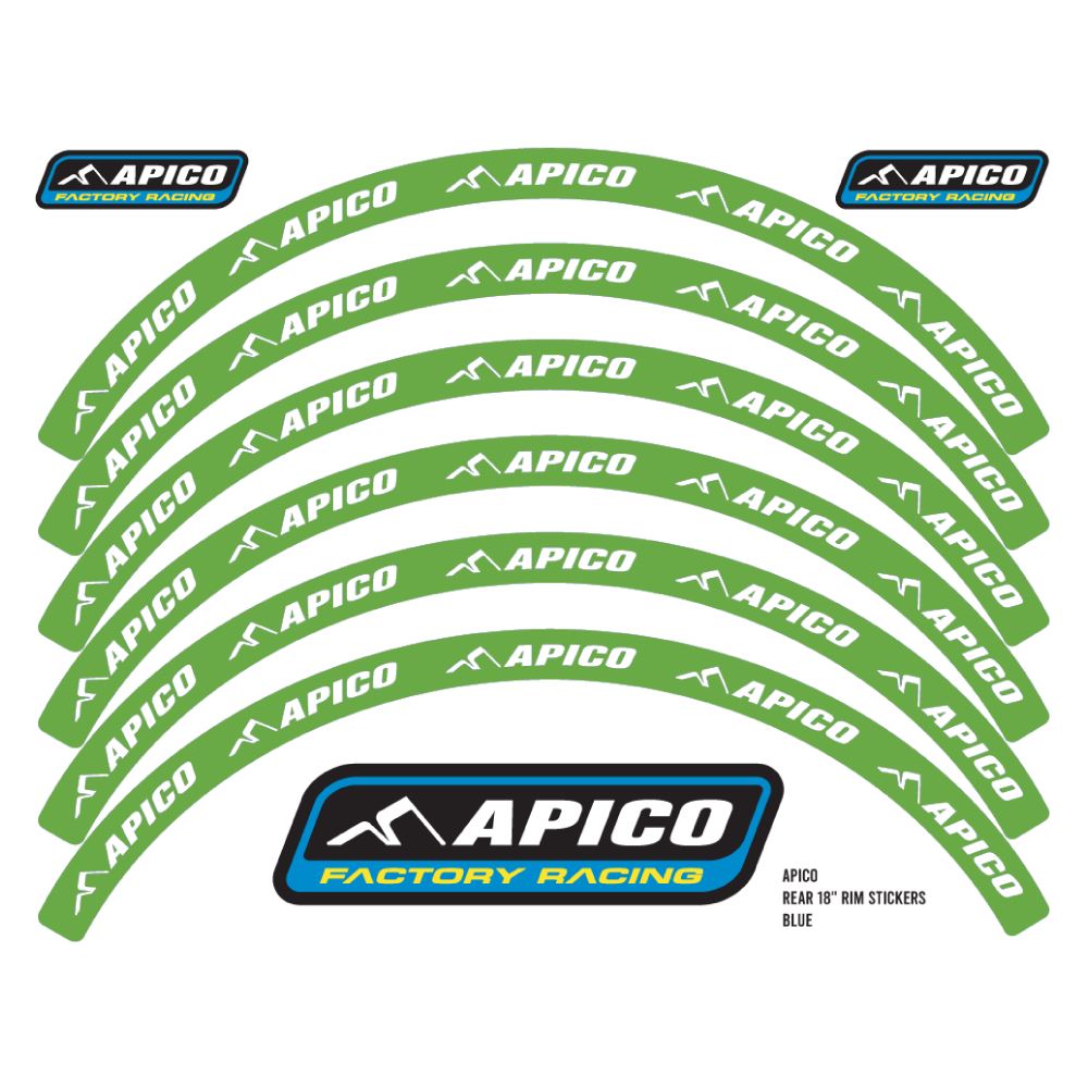 Rim stickers FOR Green (WhiteText)