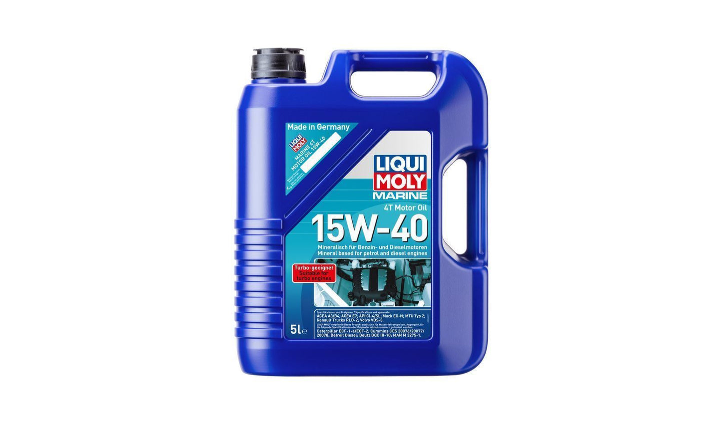Liqui Moly 4T Marine 15w40 Synthetic Technology Oil 5 Litres
