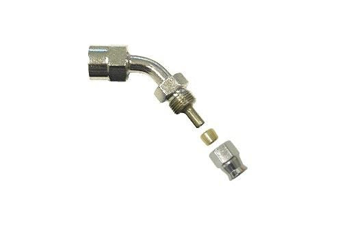 Swivel End 45' Angle Chrome on to Hose & 1/8 Thread Convex (Per 5)