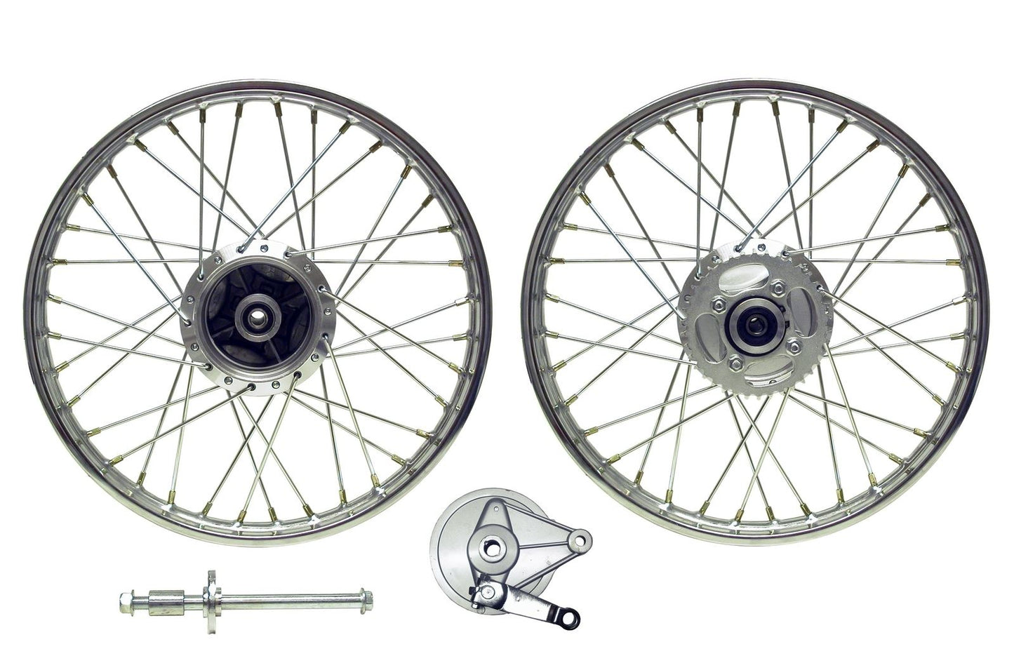 Rear Wheel CG125 04-08 drum with brake plate(Rim 1.40 x 18) (Each)