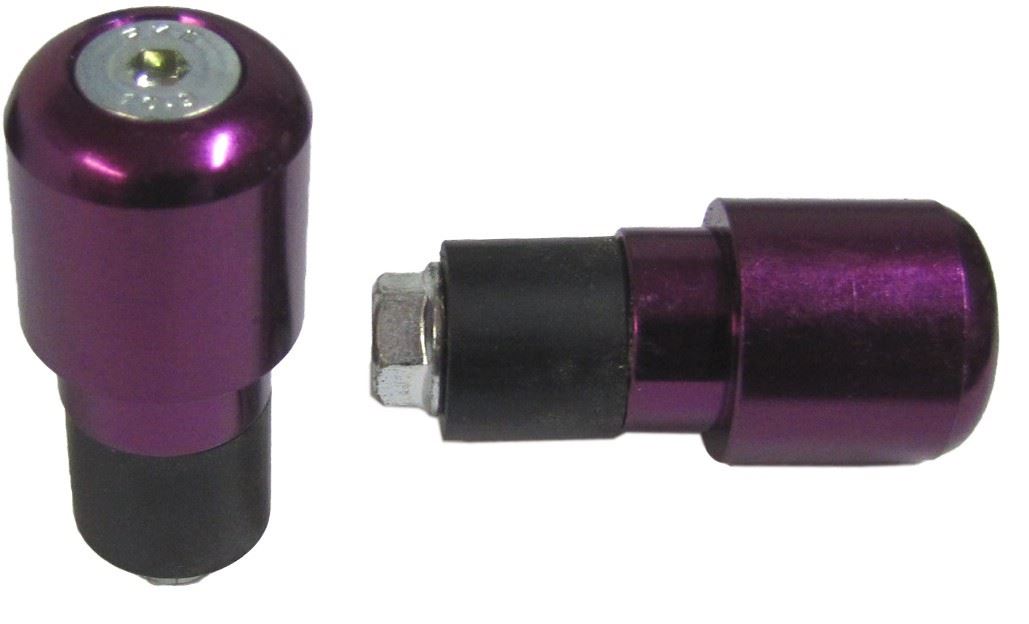 Handlebar Bar End Weight Diamond Purple (Pair) 7/8"