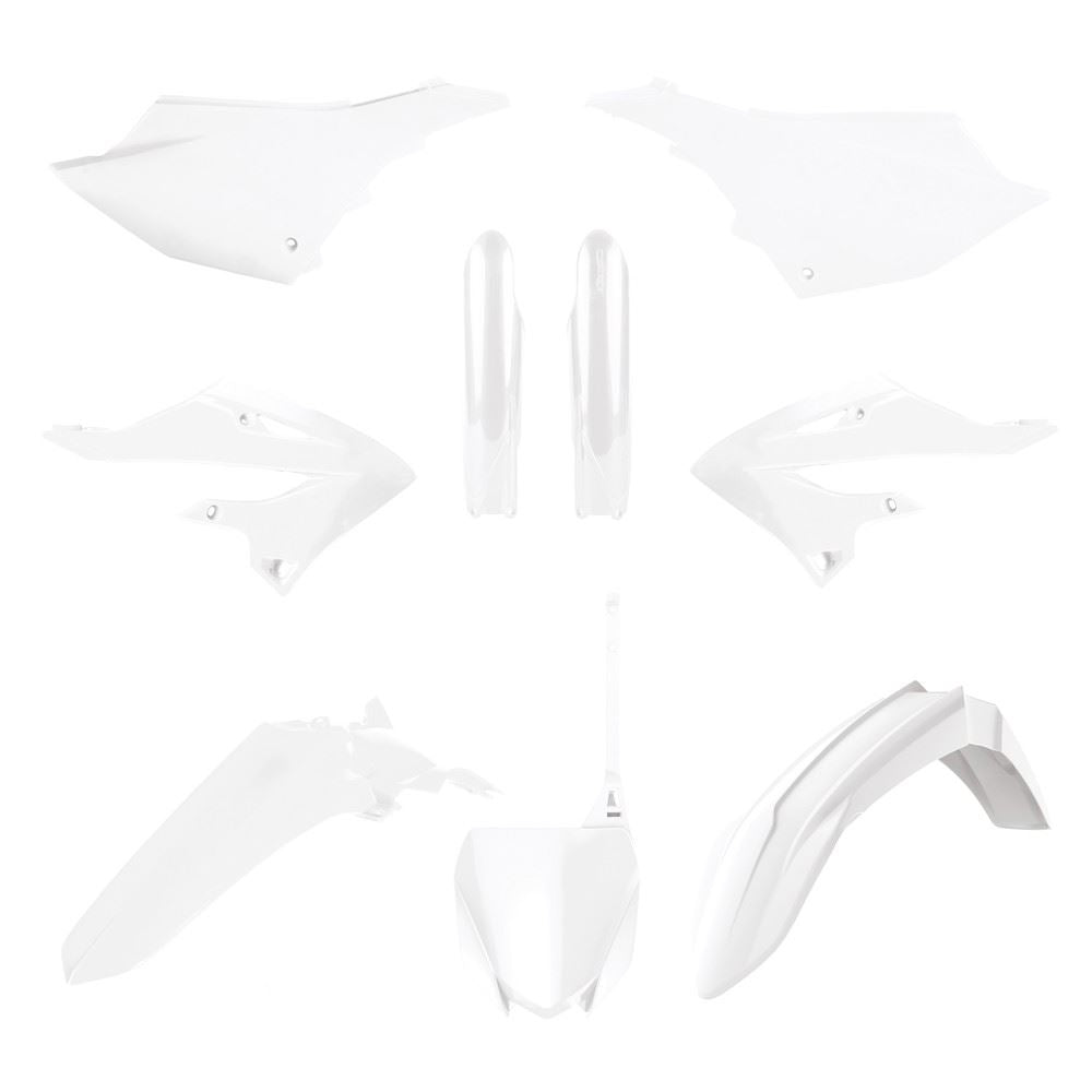 POLISPORT PLASTIC KIT + FORK GUARDS YAMAHA YZ125 22-25, YZ250 22-25, WHITE
