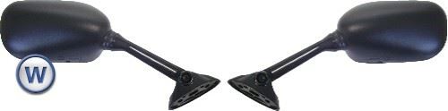Mirrors Fairing Black Rectangle GSXR600-750 04-05