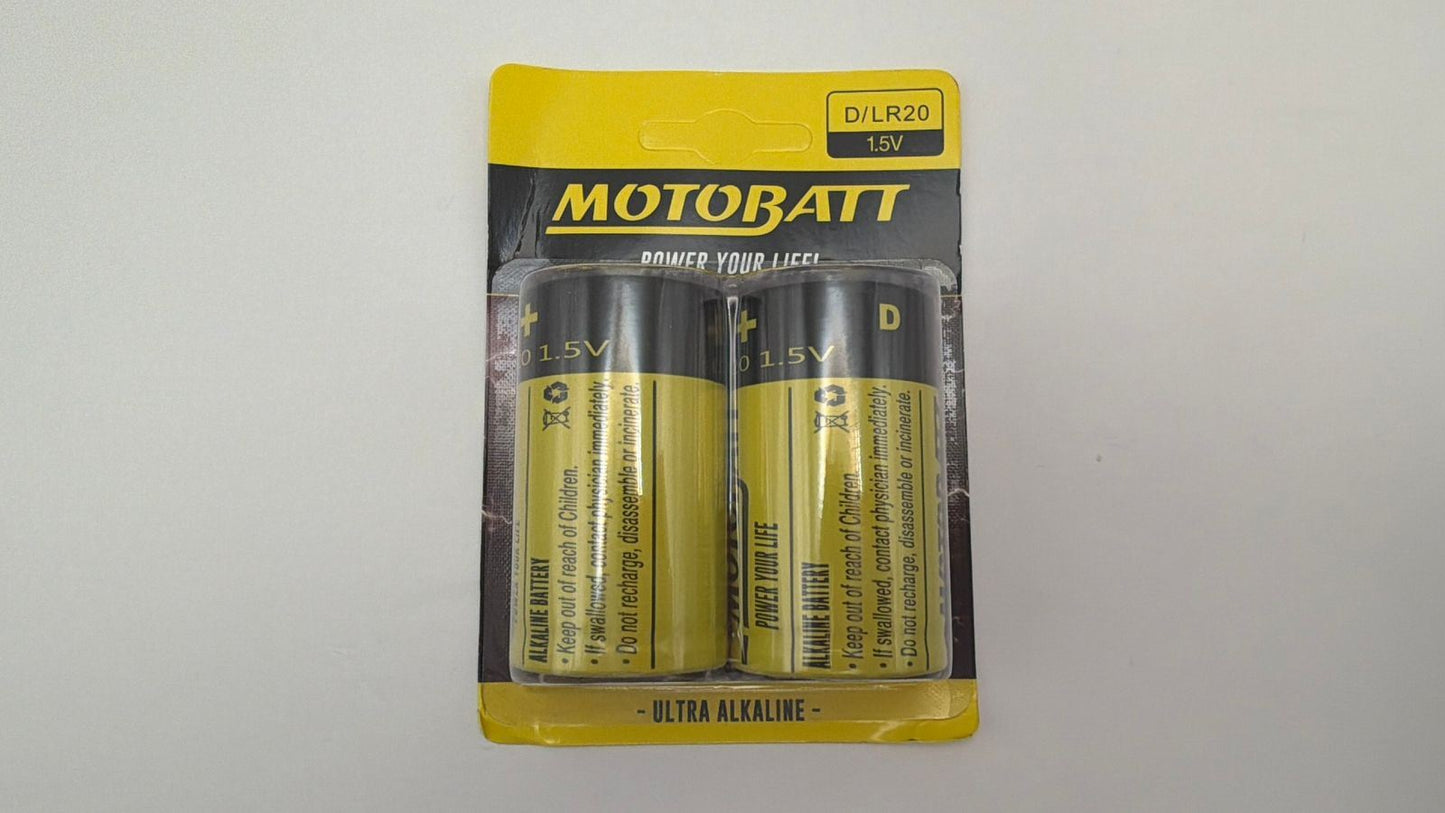 Motobatt D 1.5v Batteries