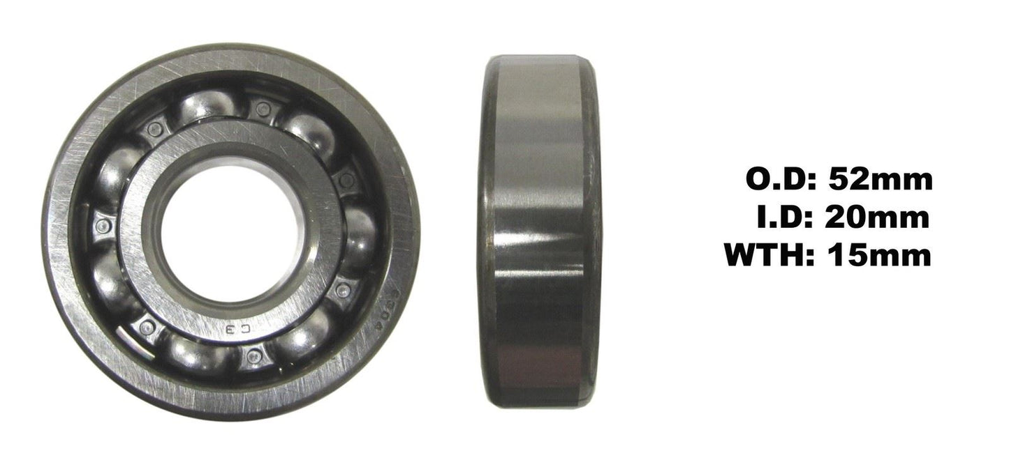Bearing 6304(I.D 20mm x O.D 52mm x W 15mm)