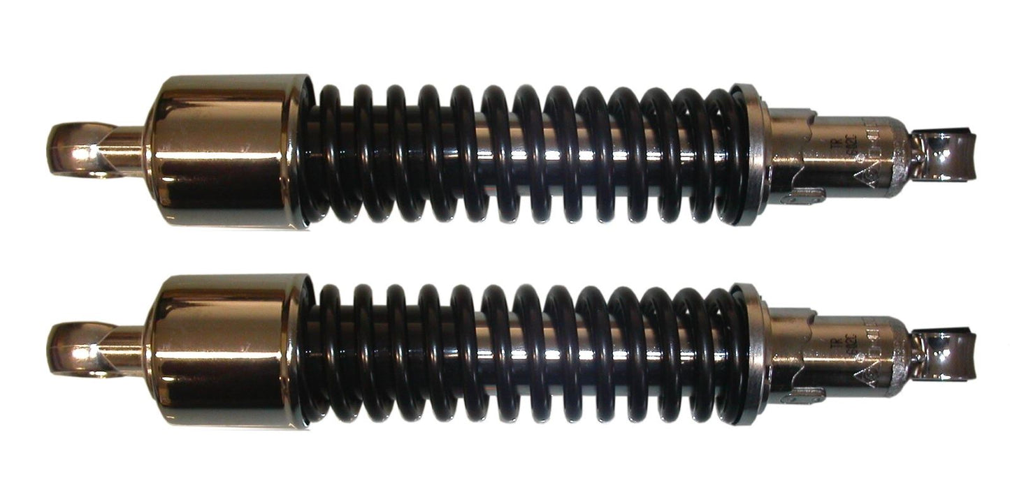 Shocks 320mm Pin+Pin up to 175cc (Chrome Caps & Black Springs) Type 8