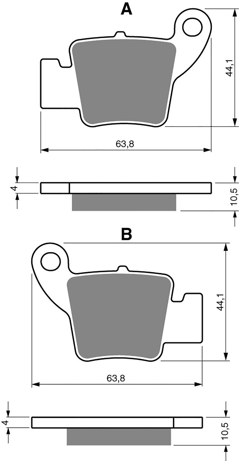 Goldfren Brake Pads AD364, FA634TT