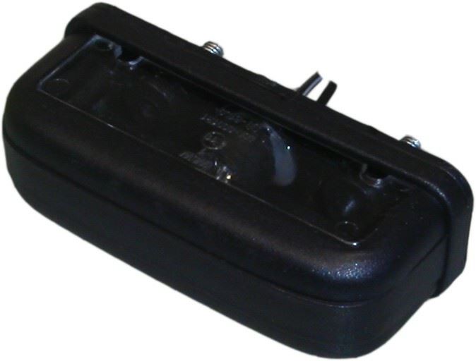 Number Plate Light 90mm x 30mm Black Plastic Body E-Marked