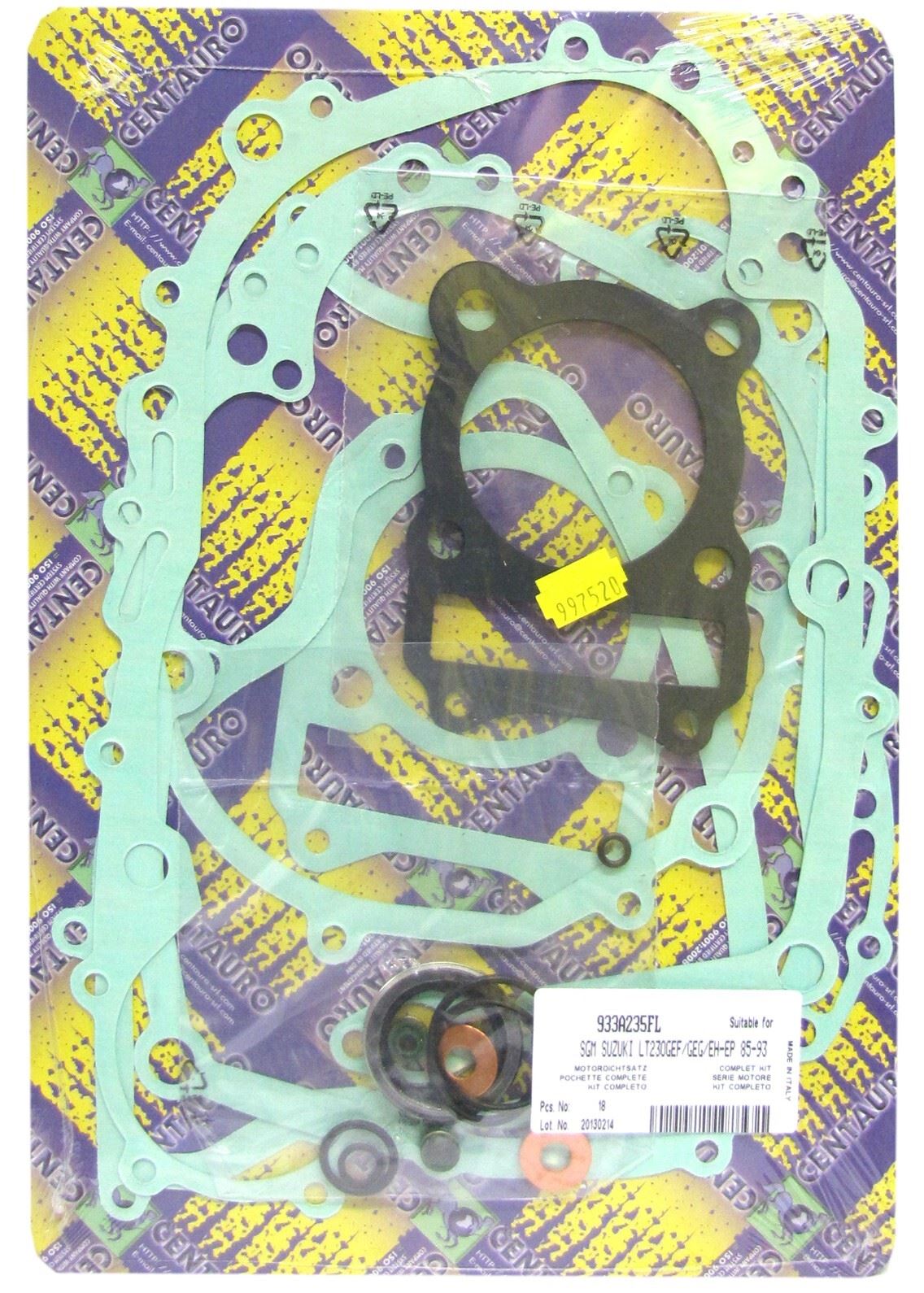 Centauro Full Gasket Set Suzuki LT230, LT-F230 1985-1992