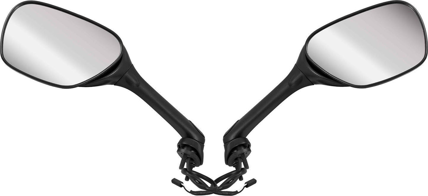 Mirrors Fairing Black Rectangle & indicators GSXR1000 05-08 (not folding)