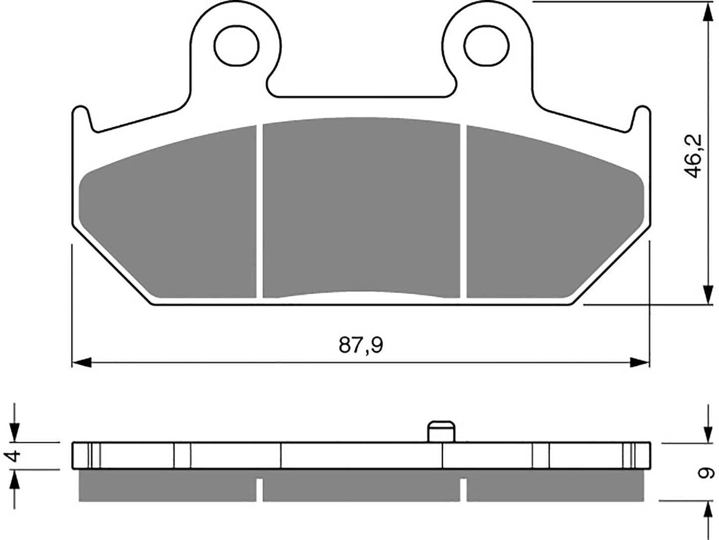 Goldfren Brake Pads S33-265, FA412, SBS182