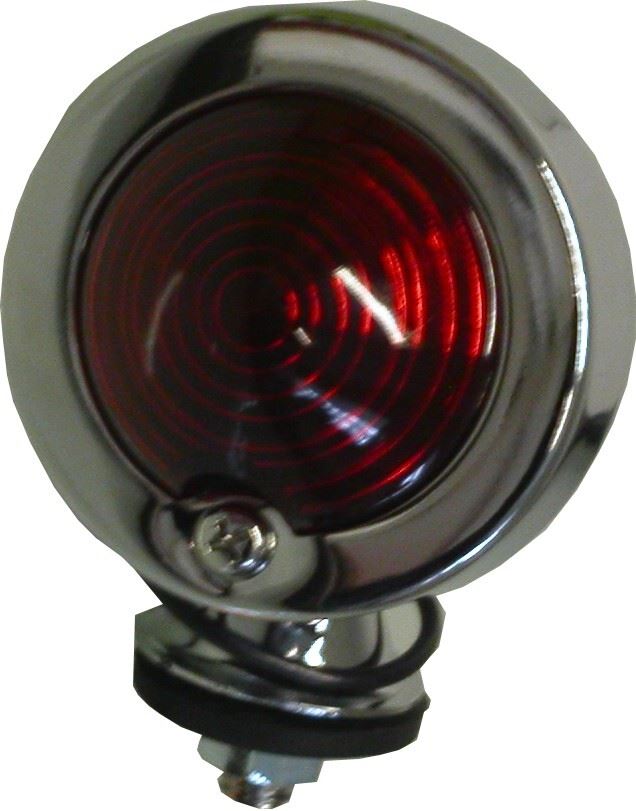 Bullet Light Chrome Orginal Type with Red Lens